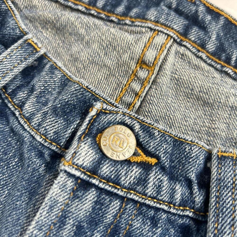 vintage 90's Polo Ralph Lauren faded blue jeans. Polo Jeans Company - Picture 6 of 8